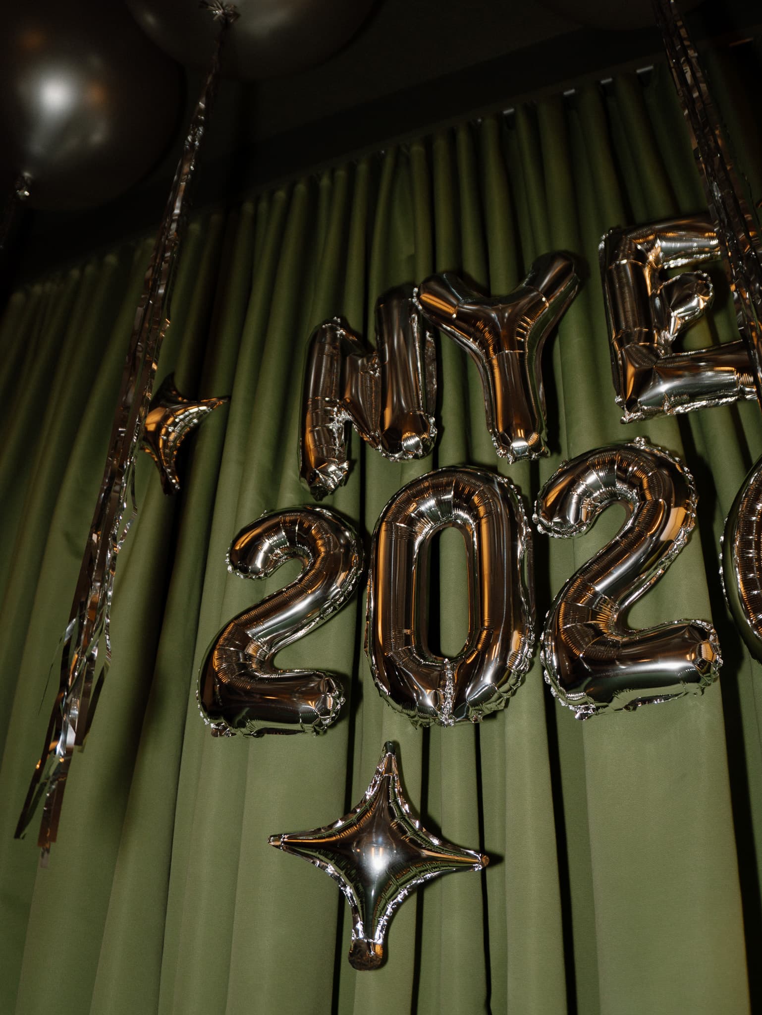New Years Eve Silver Balloons