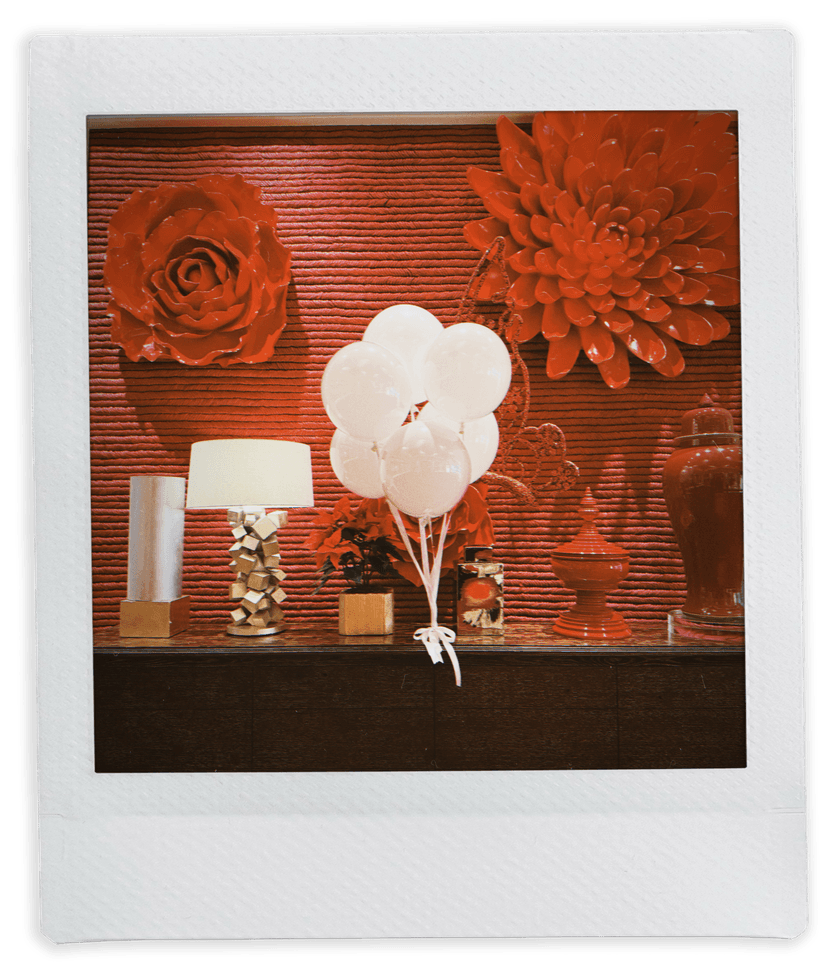 Las Vegas hotel room celebration decorations and party setup for special occasions